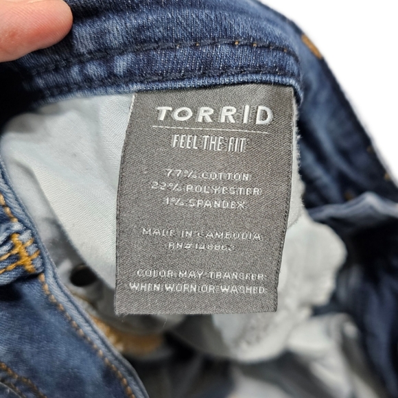 Torrid Luxe Slim Boot Jean - Super Stretch Medium Wash - Picture 6 of 7
